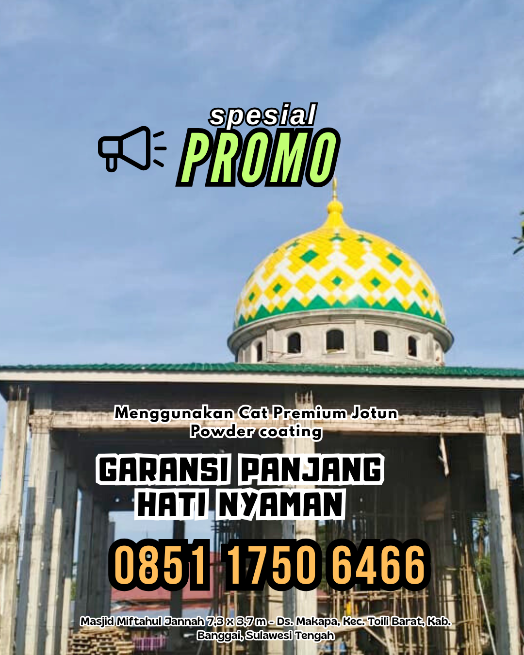 Kubah Warna Awet. di Kec. Labuhan Deli