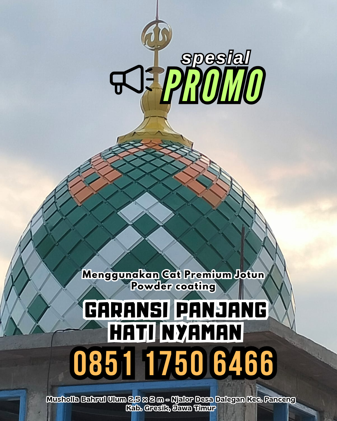 Bangun Kubah Masjid Impian Anda - Bengkulu Tengah, Bengkulu
