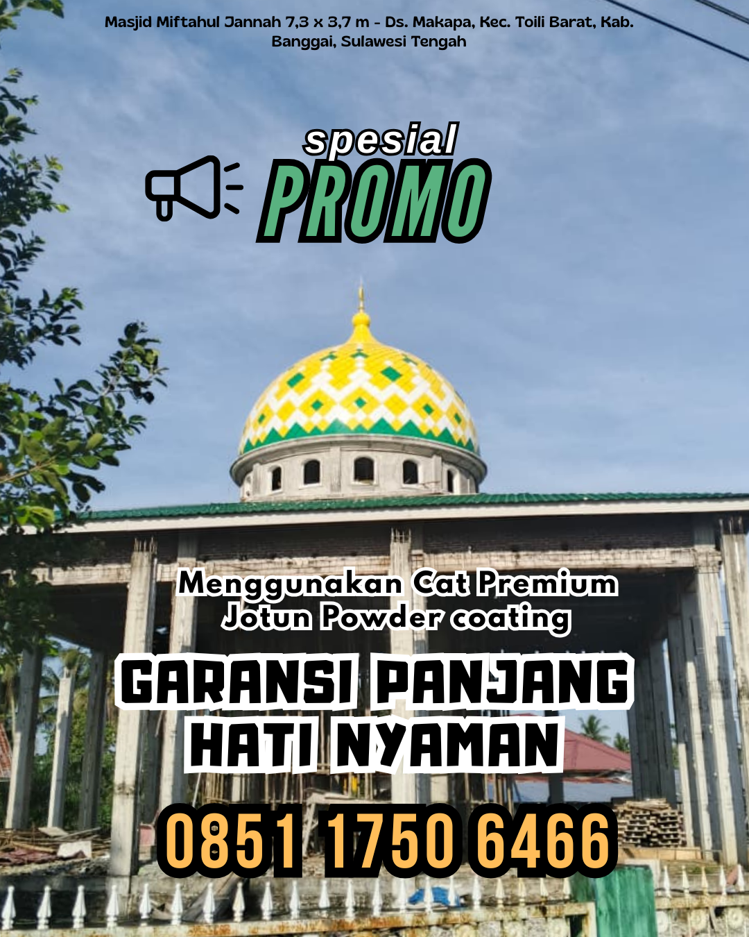 Pesan Kubah Masjid Langsung dari Pabrik - Hili Serangkai, Nias