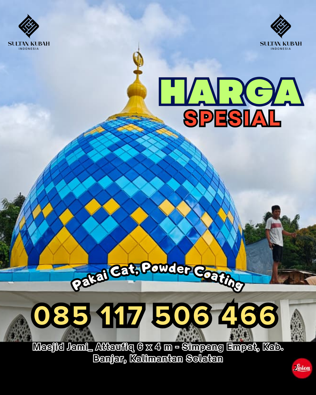 Konsultan Pembuatan Kubah Desain Modern, di Tilango. WA. 085 117 506 466