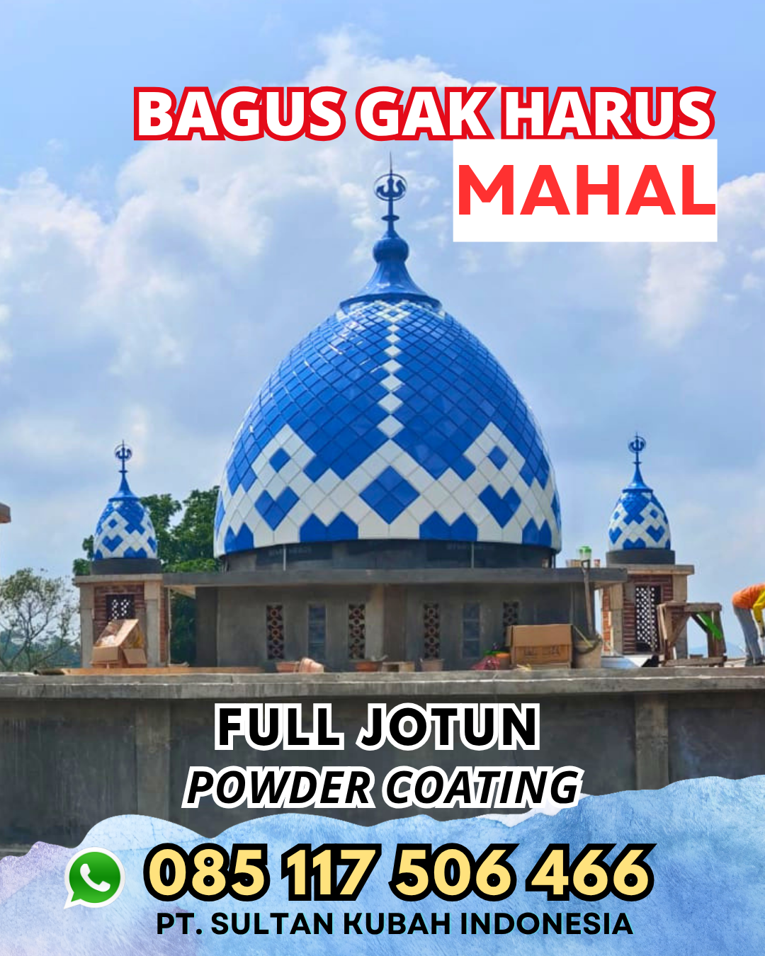 Kubah Masjid Galvalume - Bandongan, Magelang