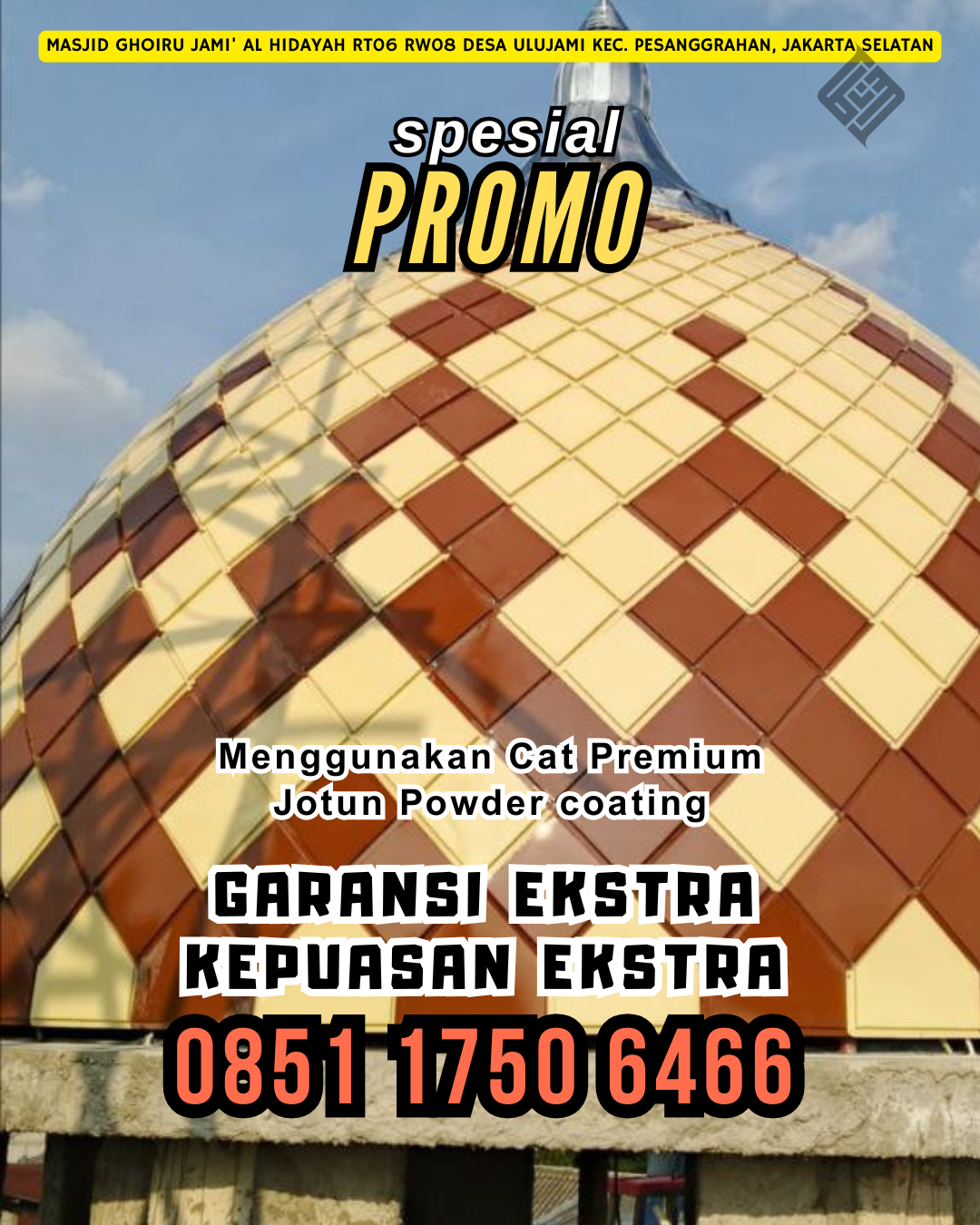 Ready!! Kubah Garansi Panjang. melayani daerah Tomo, WA: 0851 1750 6466
