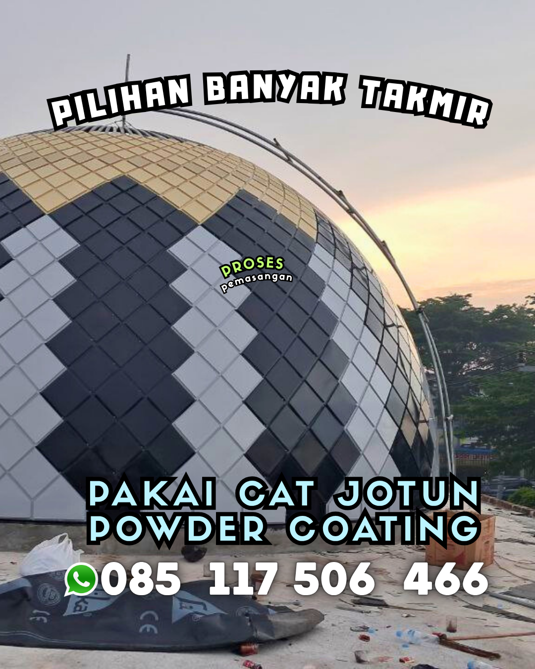 Kubah Masjid untuk Mushola - Cempaga, Kotawaringin Timur