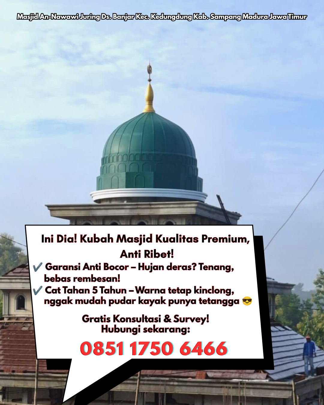 Pabrik Kubah Masjid Terpercaya - Sikakap, Mentawai