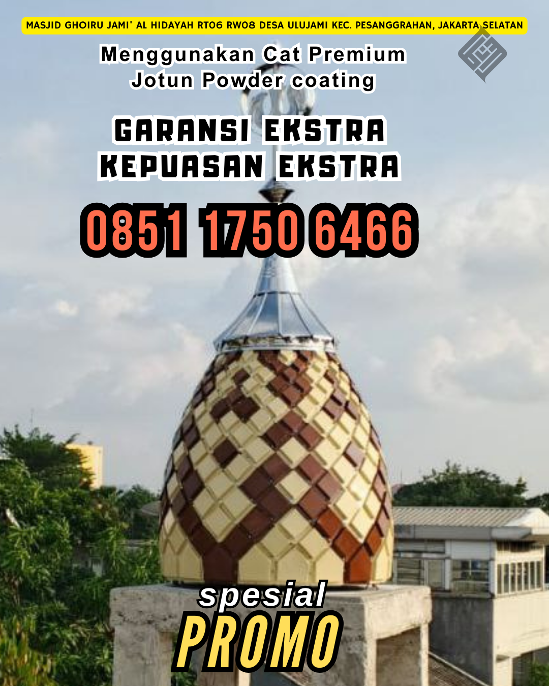 Kubah Bergaransi, melayani daerah Wado, WA: 0851 1750 6466
