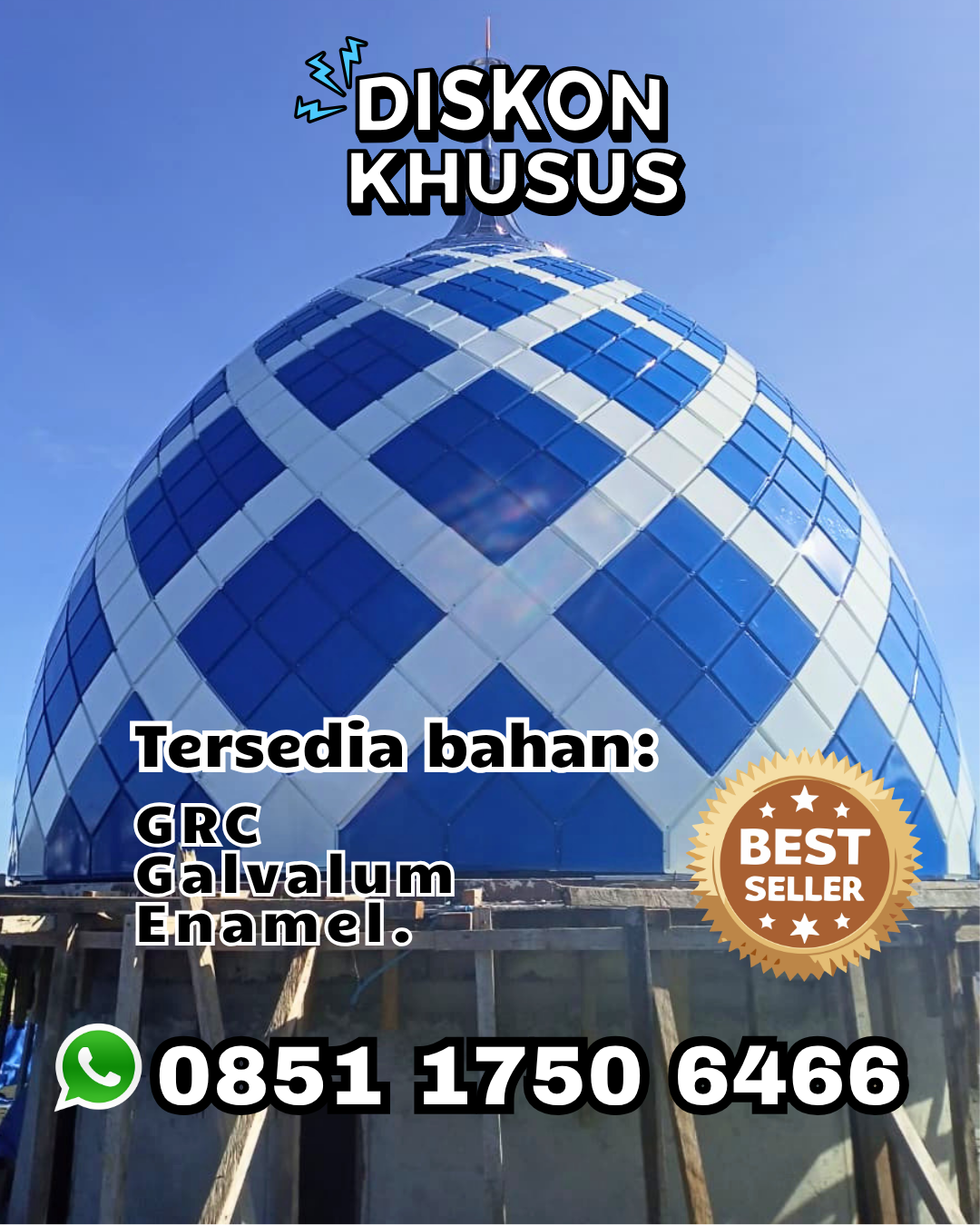Kubah Masjid Bergaransi - Medan, Sumut
