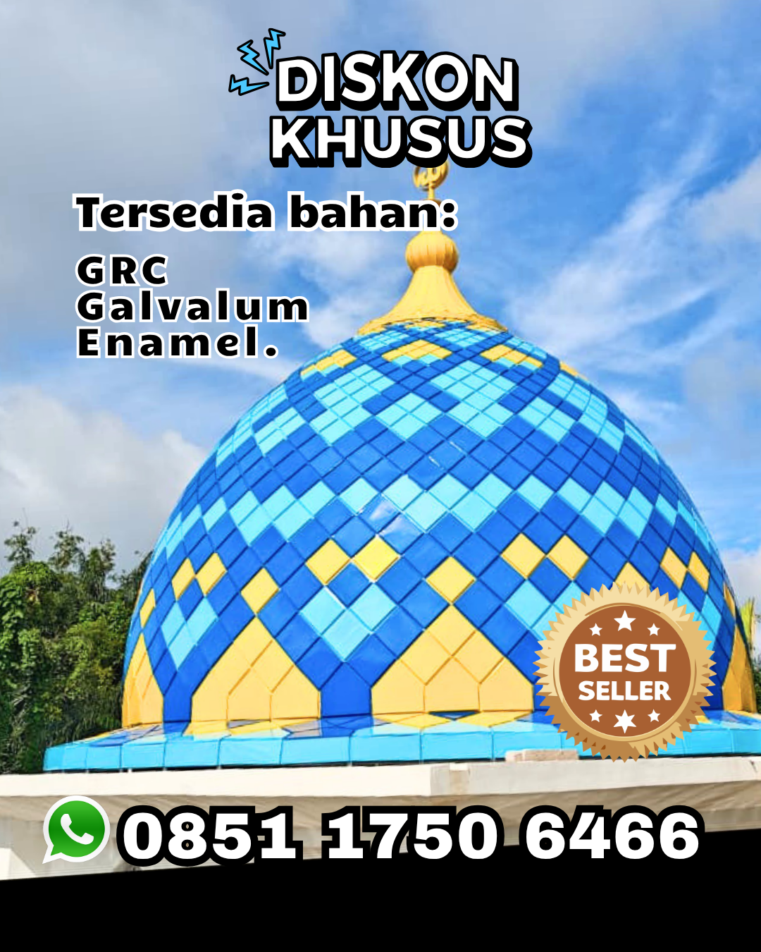 Kubah Masjid Langsung Pabrik - Padang