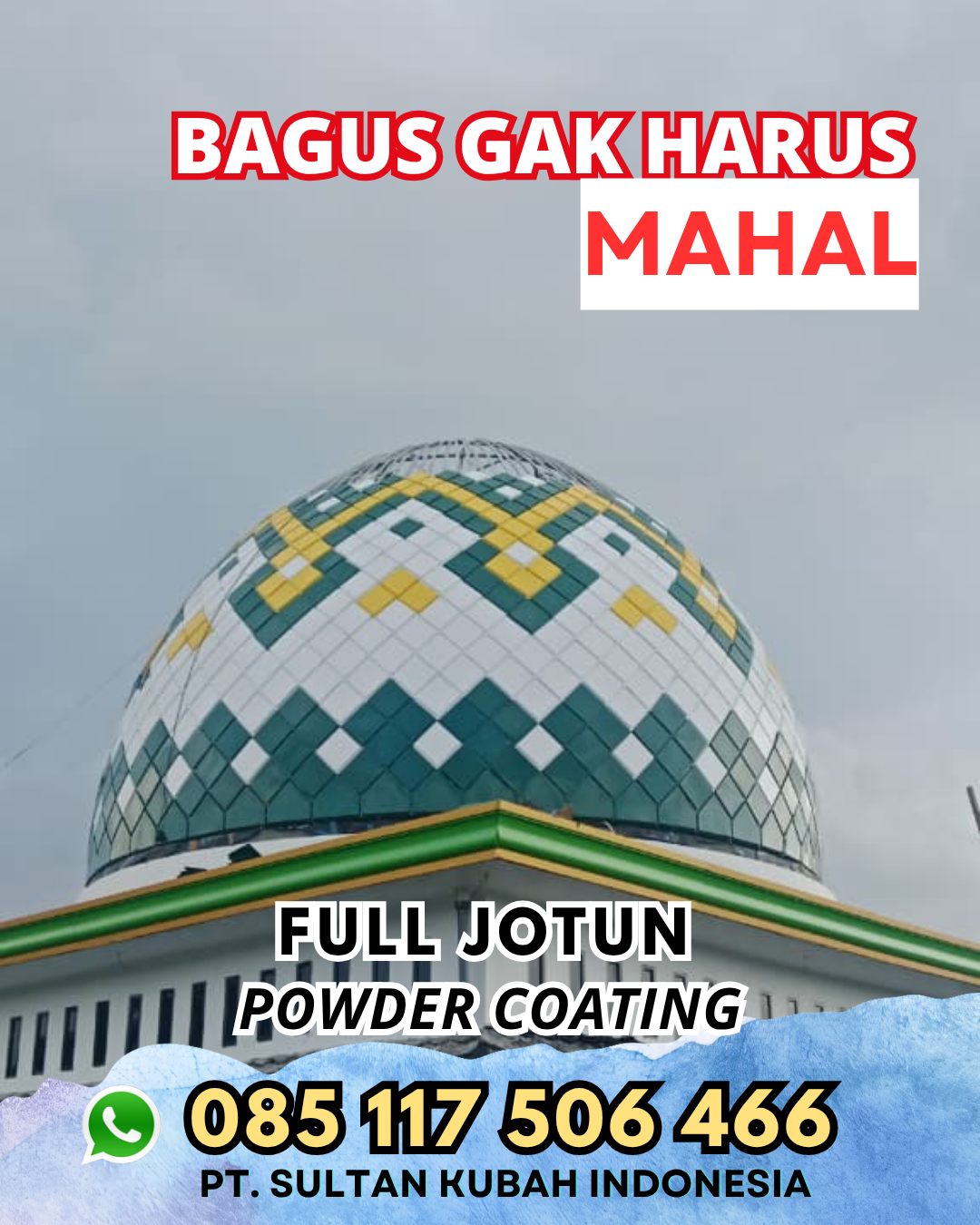 Kubah Masjid Galvalume - Medan