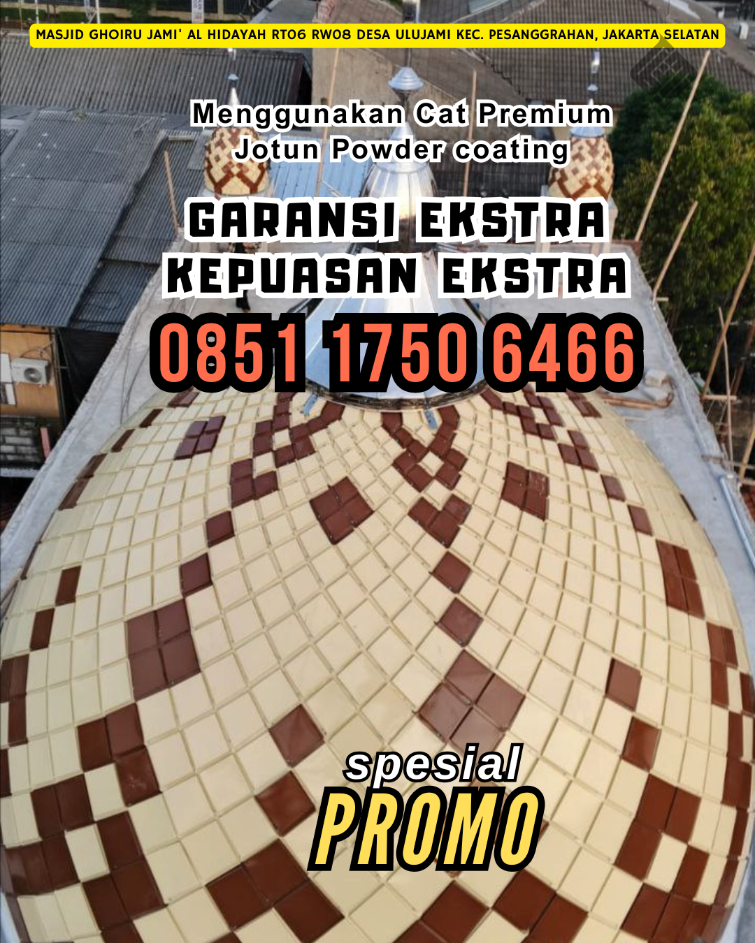 Kubah Warna Awet, melayani daerah Tanjungmedar, WA: 0851 1750 6466