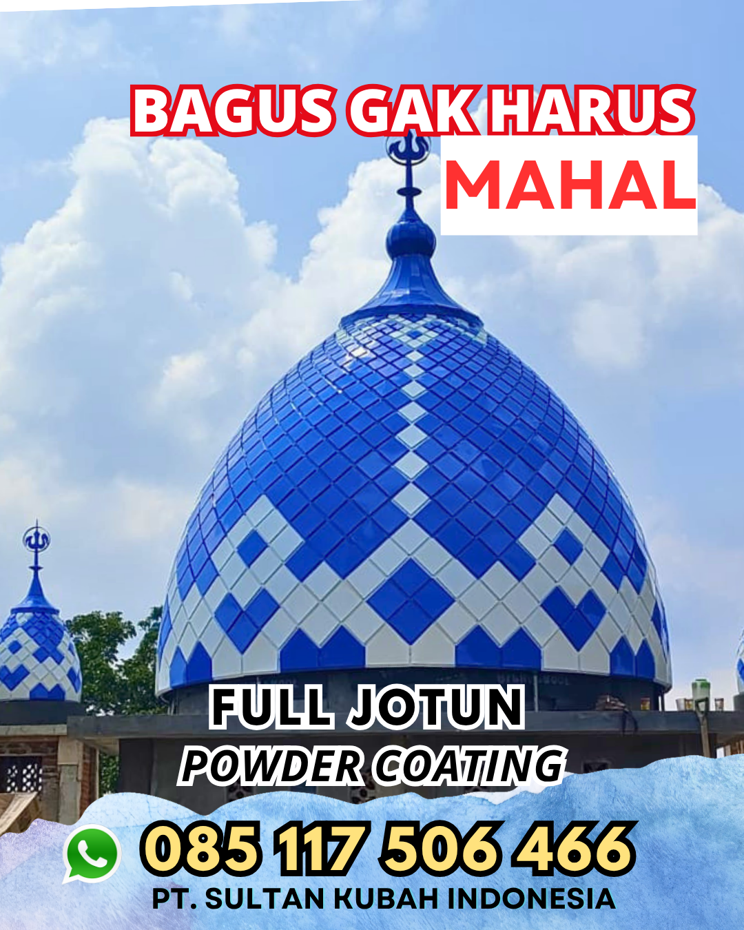 Kubah Masjid untuk Pondok Pesantren - Kebomas, Gresik