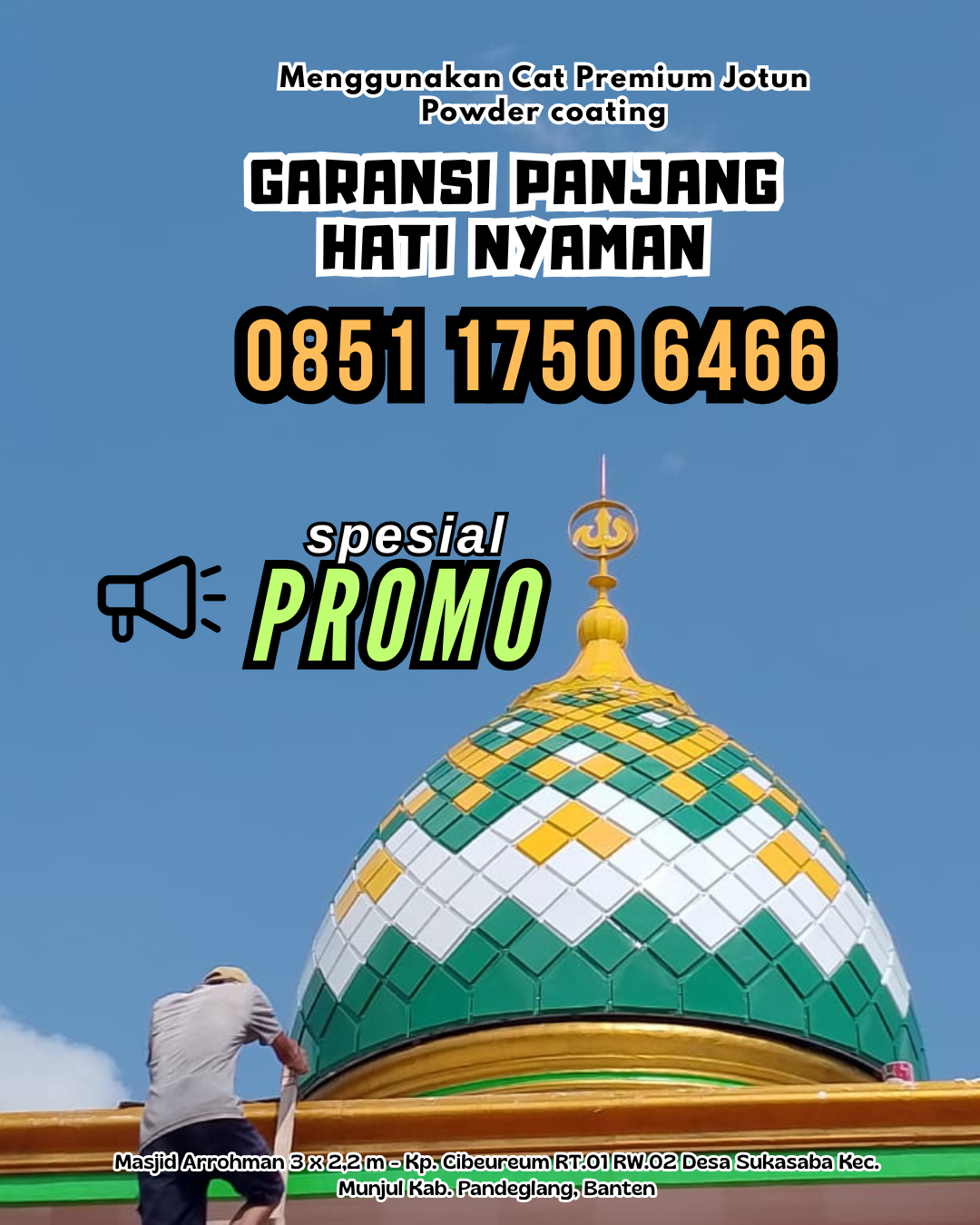 Kubah Masjid Langsung Pabrik - Kapuas Timur, Kapuas