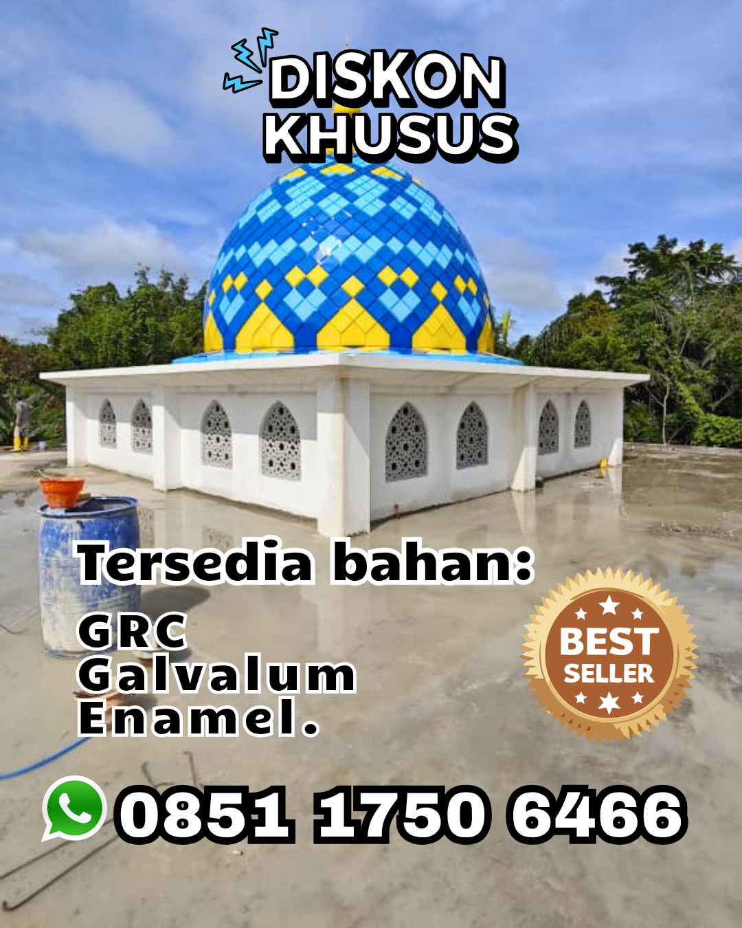 Kubah Masjid Desain Modern - Ranah Ampek Hulu Tapan, Pesisir Selatan