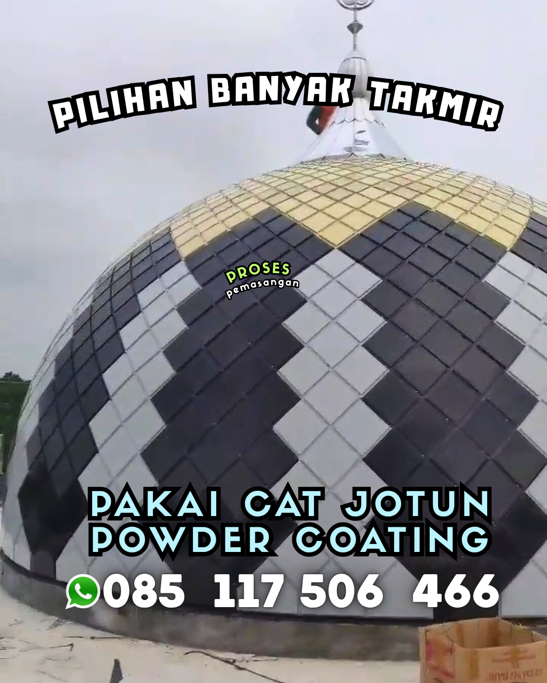 Kubah Masjid Berkualitas Premium - Seranau, Kotawaringin Timur