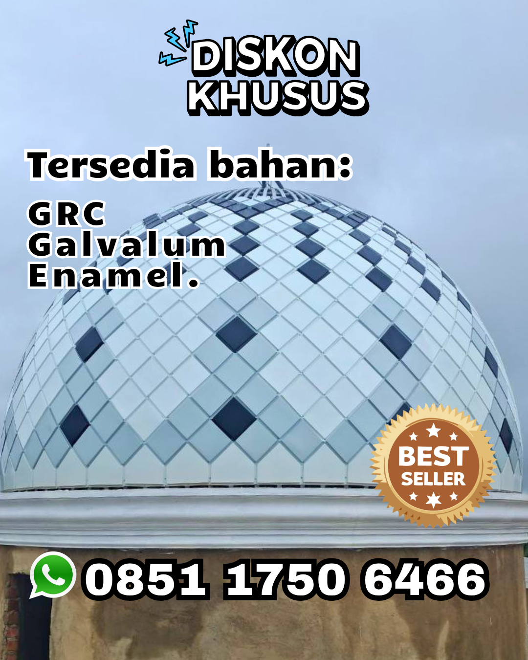 Kubah Masjid Modern - Metro, Lampung