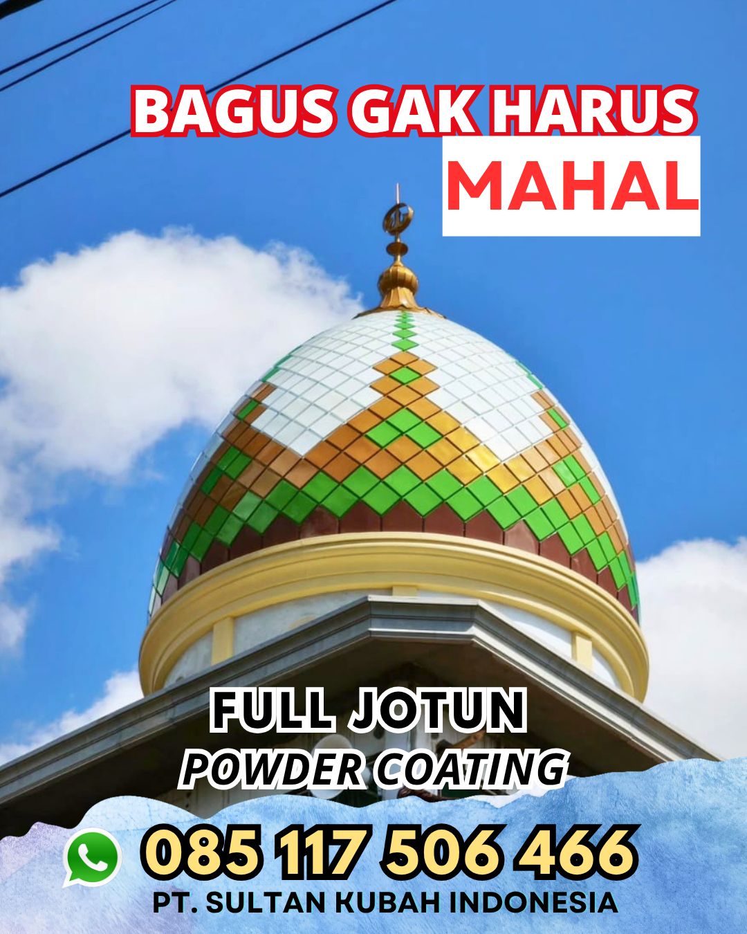 Kubah Masjid Desain Modern - Grabag, Magelang