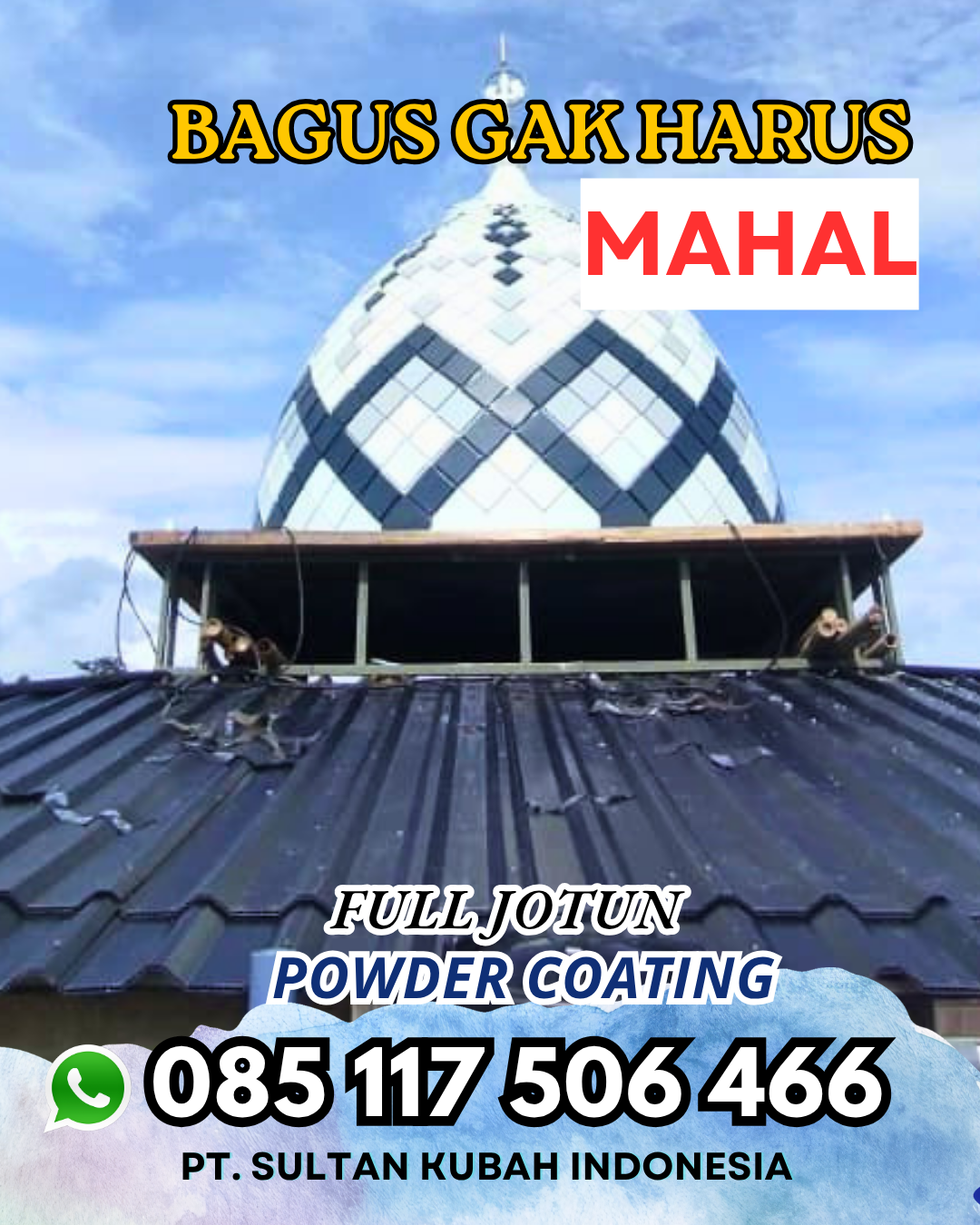 Pesan Kubah Masjid Langsung dari Pabrik - Pubian, Lampung Tengah
