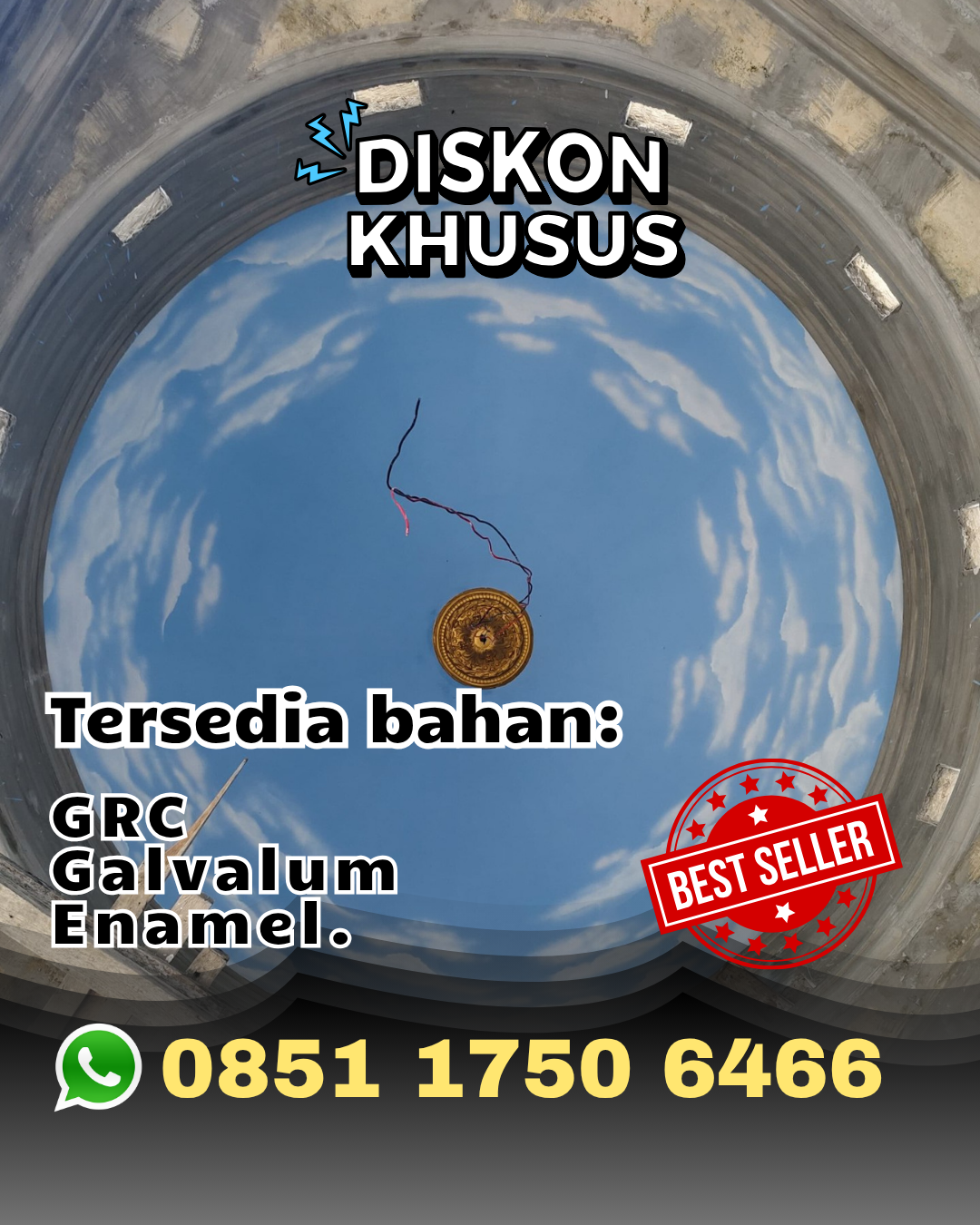 Kubah Masjid Anti Karat - Muara Ancalong, Kutai Timur