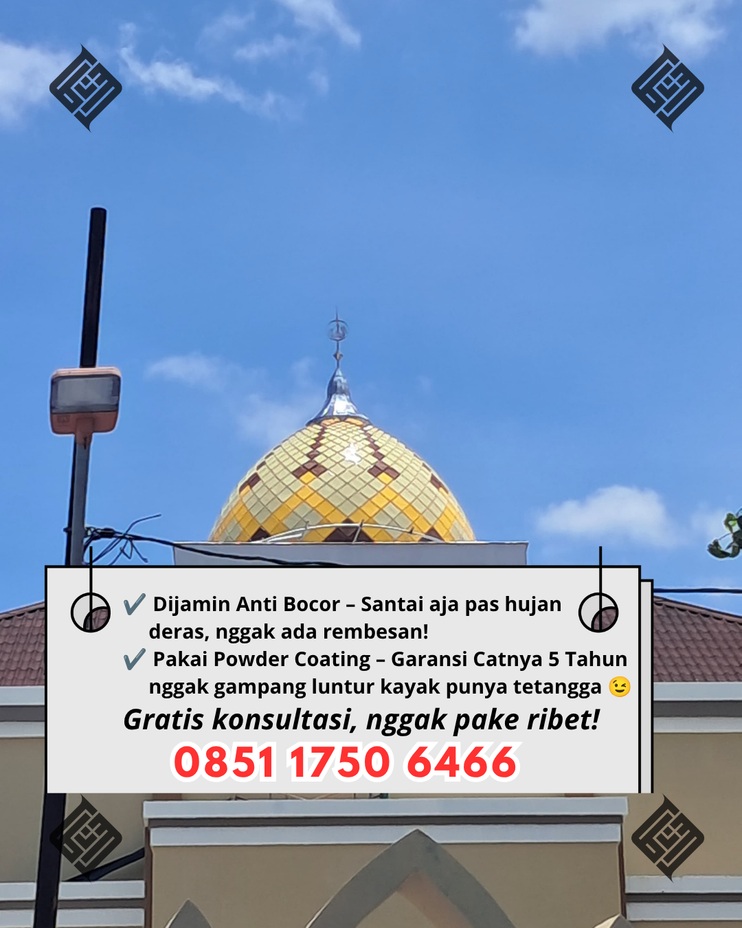 Kubah Masjid Modern Harga Spesial - Bataguh, Kapuas