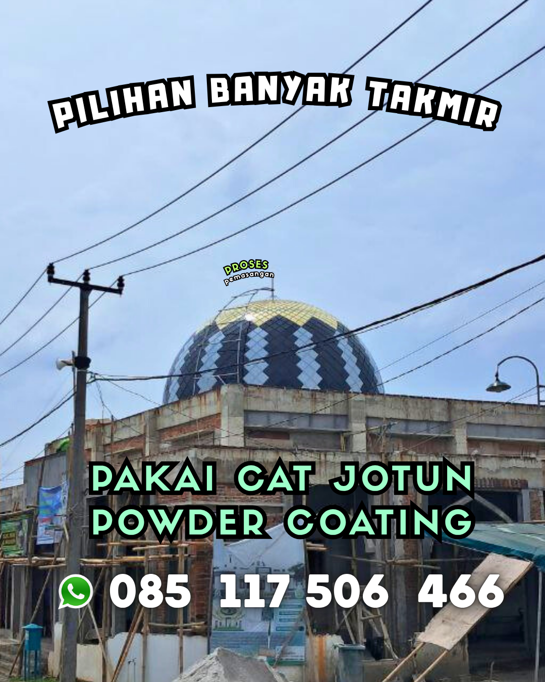 Kubah Masjid Modern Harga Spesial - Kota Lhokseumawe, Aceh