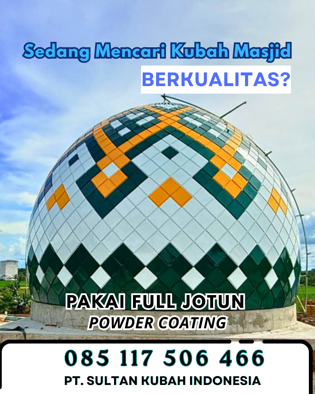 Kubah Masjid untuk Pondok Pesantren - Jombang