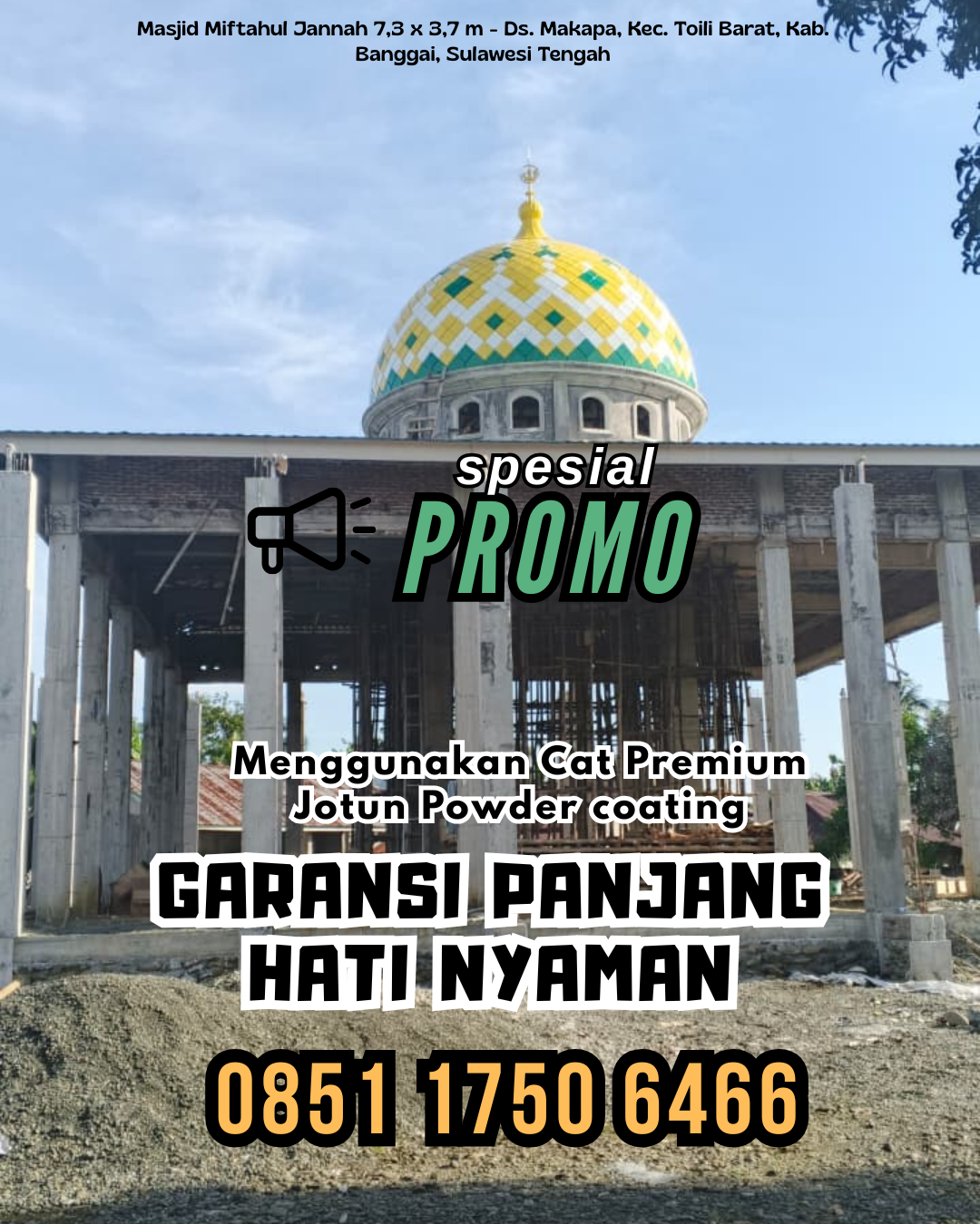 Kubah Bergaransi, di Kec. Gratis Plavon. di Kec. Biru-Biru