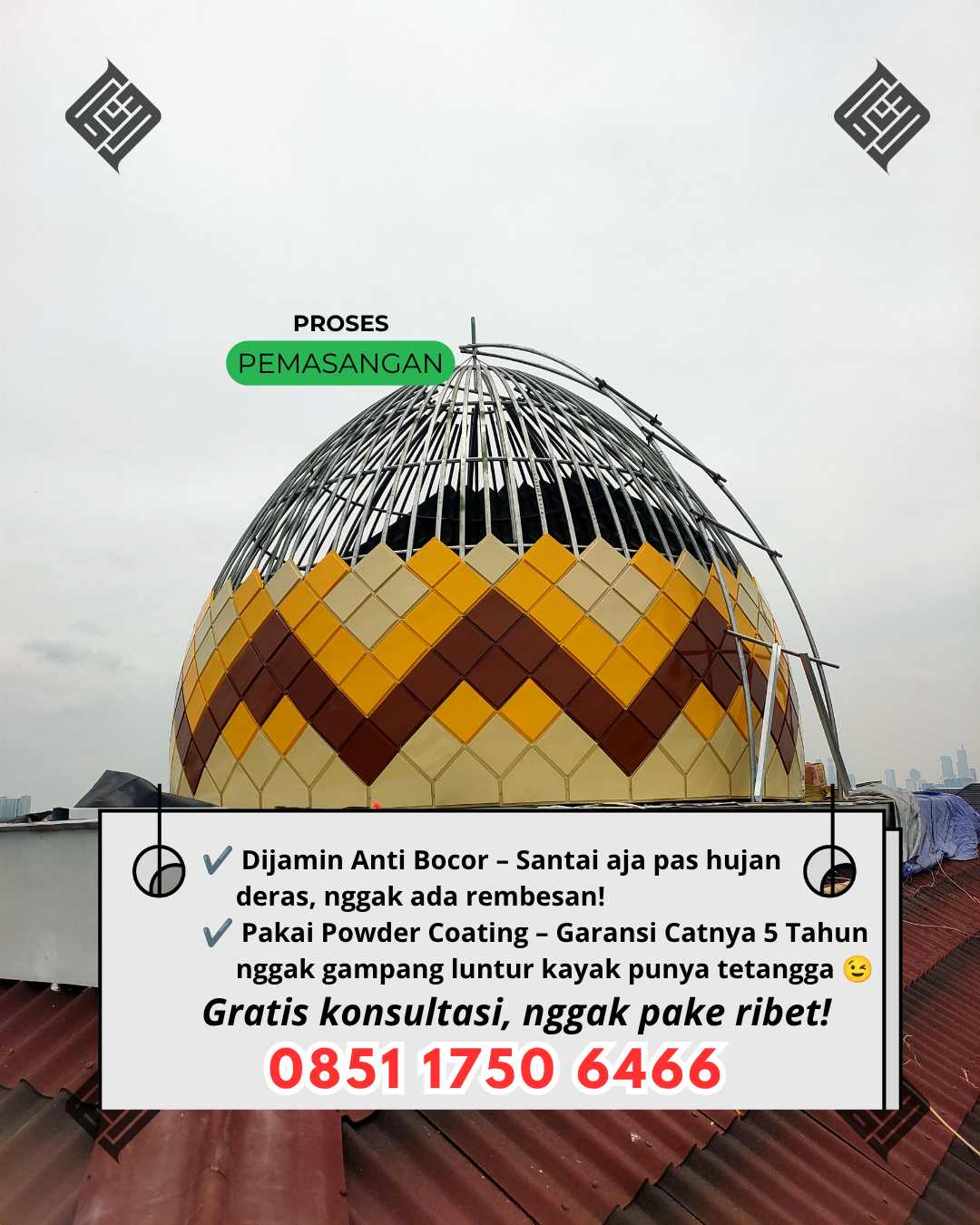 Pabrik Kubah Masjid Terpercaya - Sungai Melayu Rayak, Ketapang
