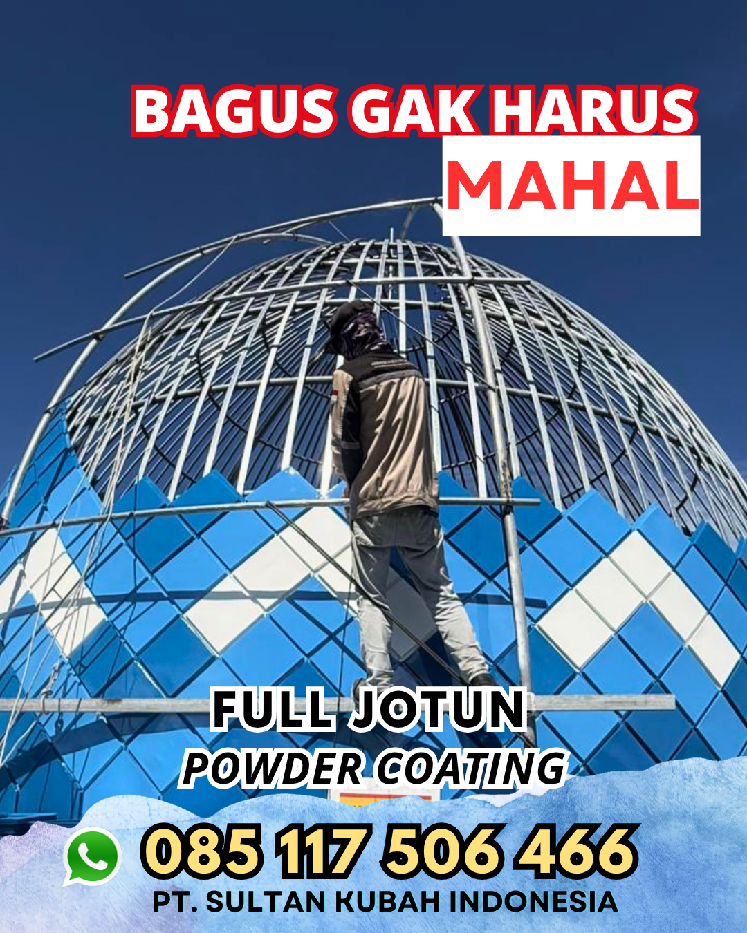 Kubah Masjid untuk Pondok Pesantren - Seputih Mataram, Lampung Tengah