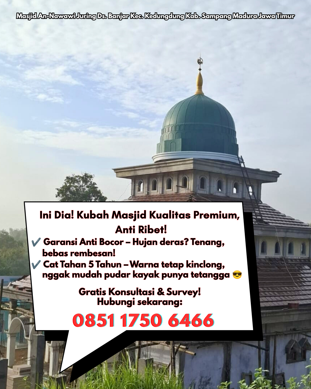 Kubah Masjid Modern Harga Spesial - Telawang, Kotawaringin Timur