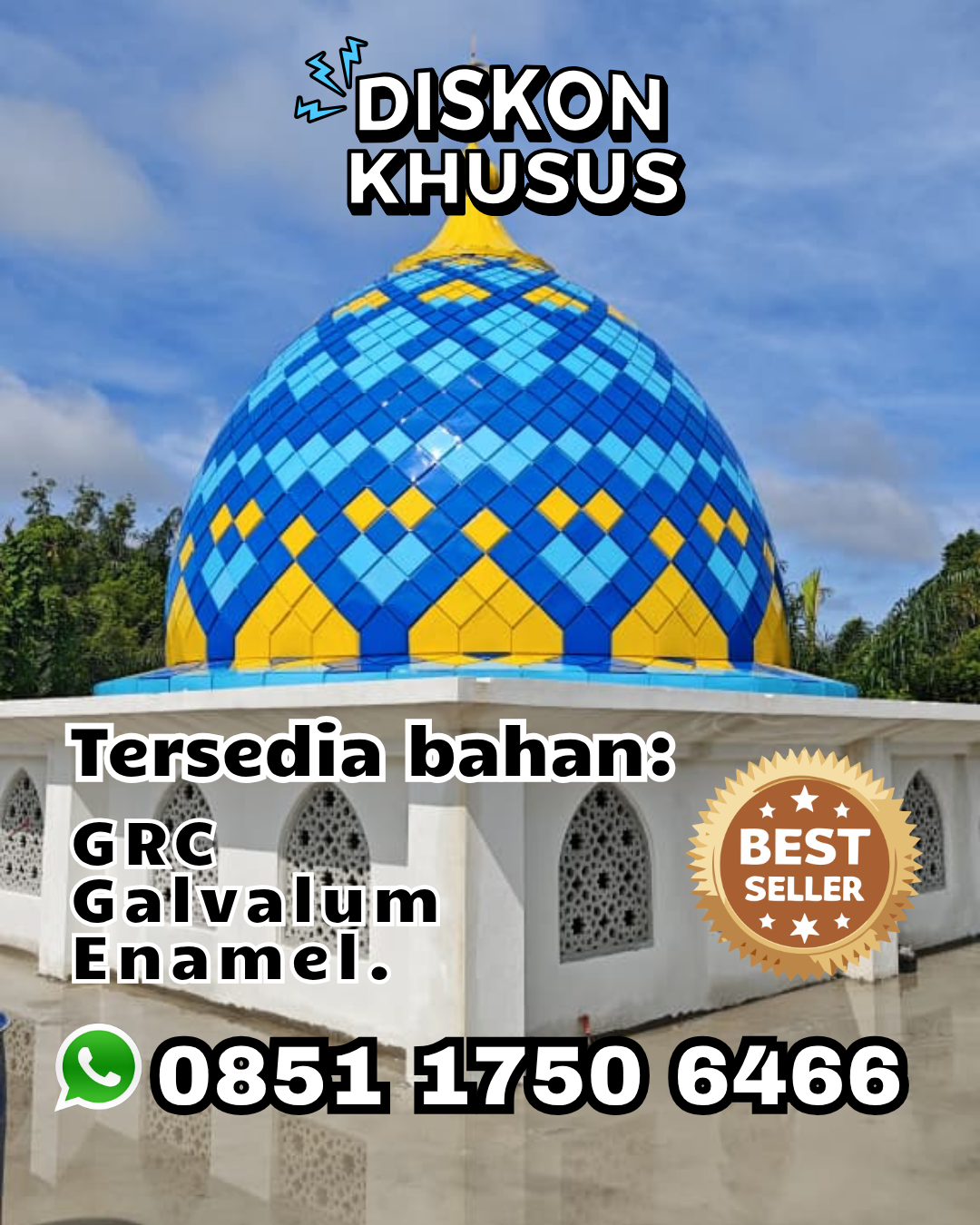 Kubah Masjid Berkualitas Premium - Basa Ampek Balai Tapan, Pesisir Selatan