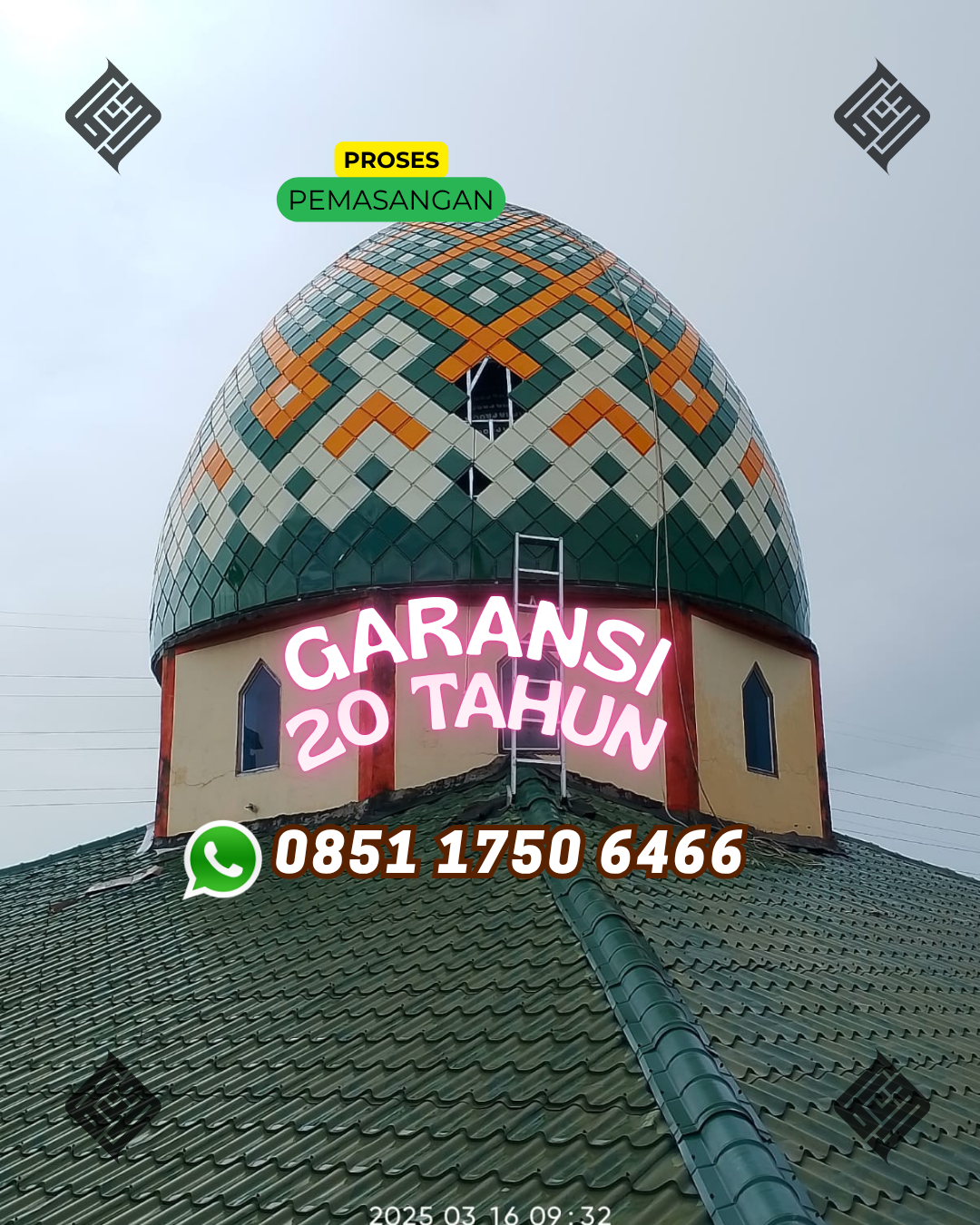 Kubah Masjid Desain Modern - Tiganderket, Berastagi