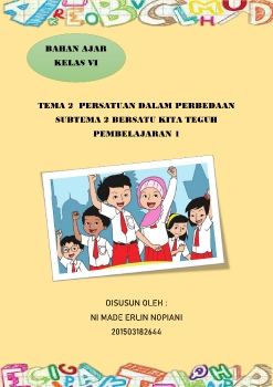 Bahan Ajar Tema 2 Subtema 3 Pembelajaran 1