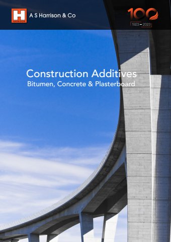 2023 A S Harrison & Co Construction Additives Brochure