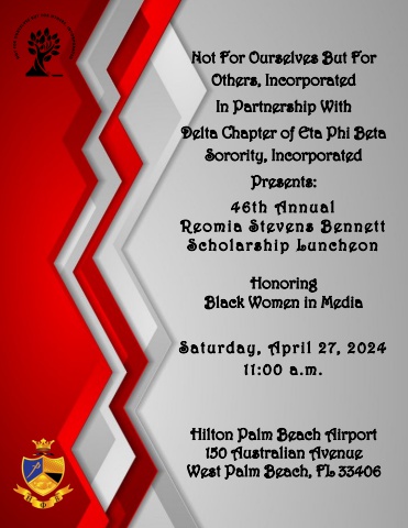 46th Reomia Stevens Bennett Scholarship Luncheon April 27, 2024