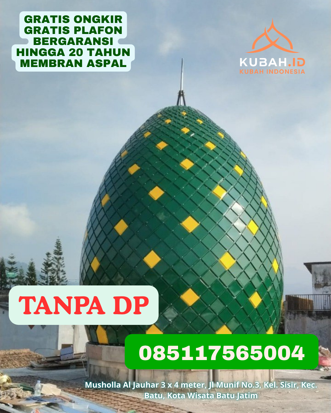 KUBAH STAINLESS STEEL MODERN MENGKILAP KEC. ANGGERAJA KAB. ENREKANG SULAWESI SELATAN WA 085117565004