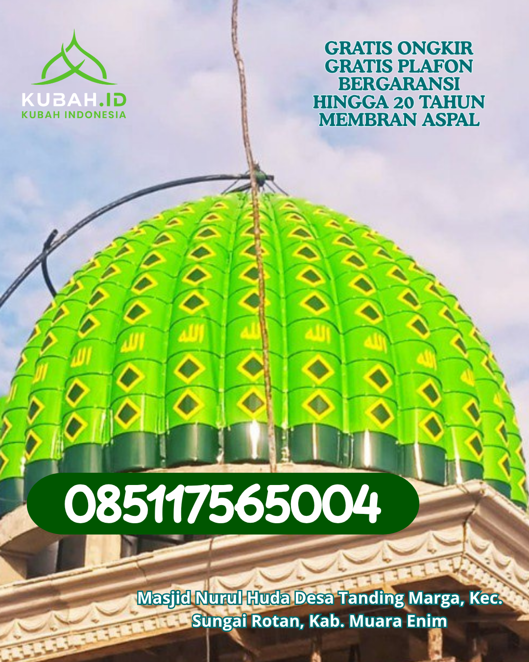 HARGA KUBAH GRC HEMAT BERKUALITAS KEC. TASIK PAYAWAN KAB. KATINGAN KALIMANTAN TENGAH WA 085117565004