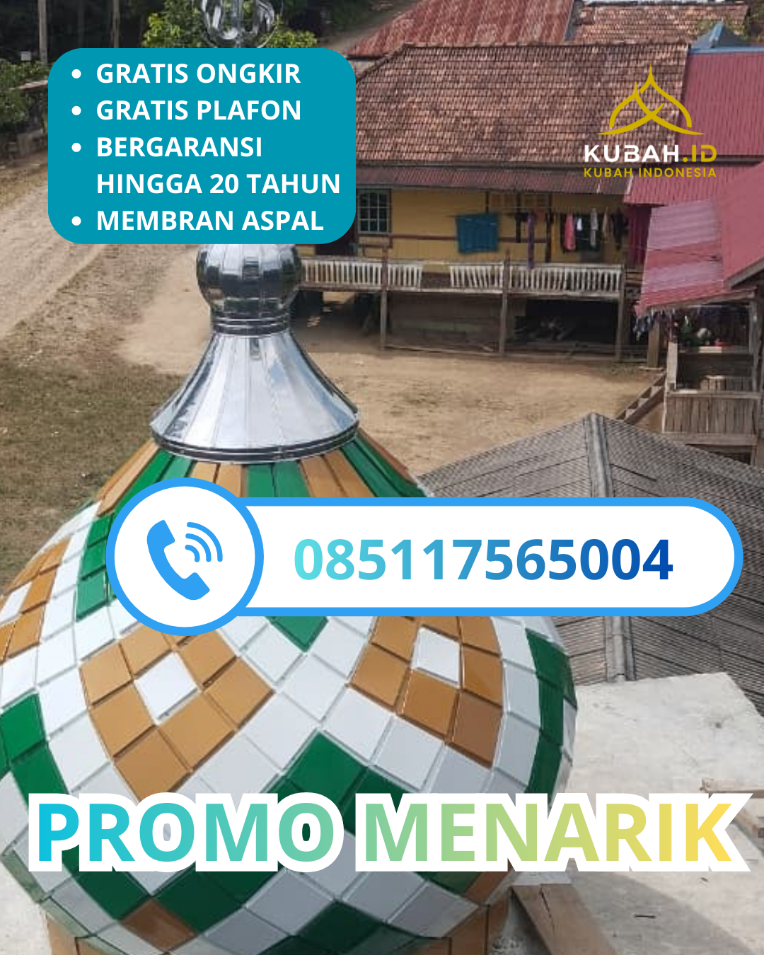 PUSAT KUBAH MASJID GALVALUME MODERN DI KEC. ARONGAN LAMBALEK, KAB. ACEH BARAT, ACEH (WA: 085117565004)