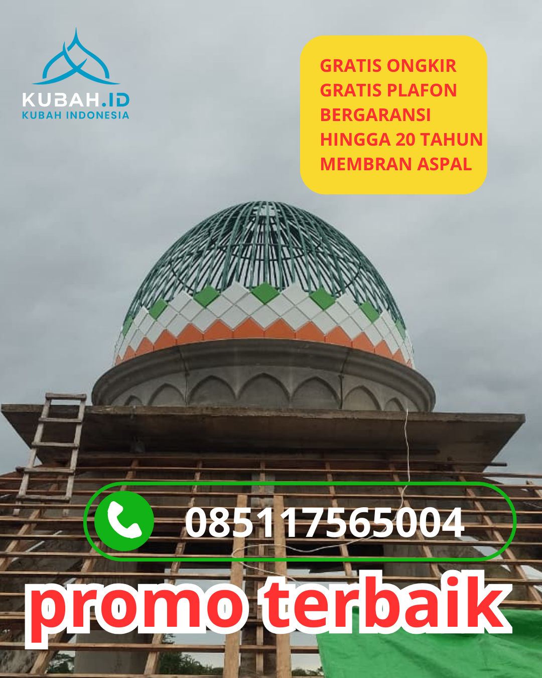 PUSAT KUBAH MASJID GALVALUM BERKUALITAS DI KEC. JATINANGOR, KAB. SUMEDANG, JAWA BARAT (WA: 085117565004)