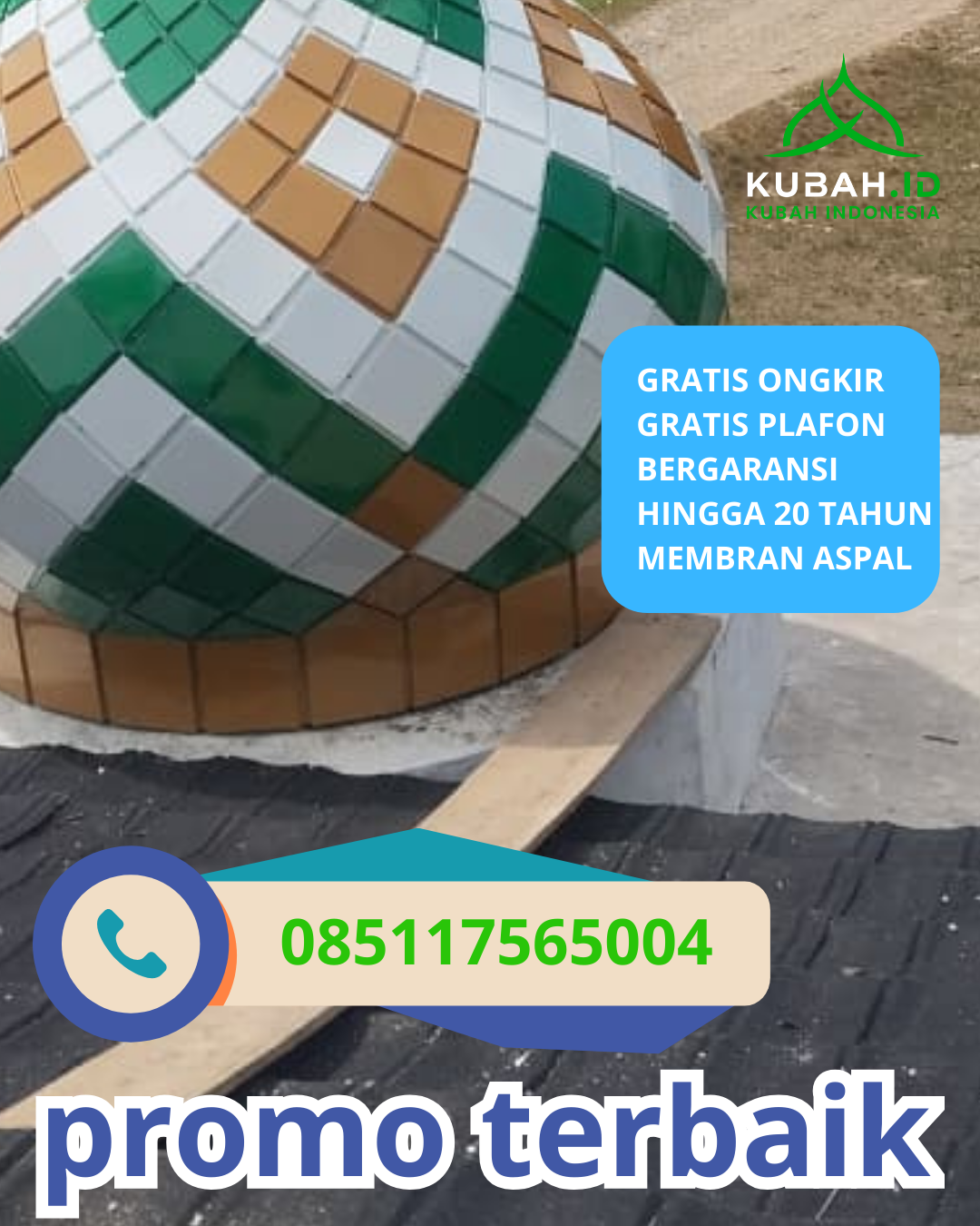 PUSAT KUBAH MASJID GALVALUME MODERN DI KEC. SULTAN DAULAT, KOTA SUBULUSSALAM, ACEH (WA: 085117565004)