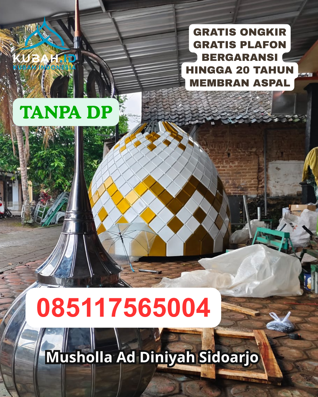 PABRIK KUBAH MASJID ENAMEL BERKUALITAS KEC. KEMPO KAB. DOMPU PROV. NUSA TENGGARA BARAT WA 085117565004