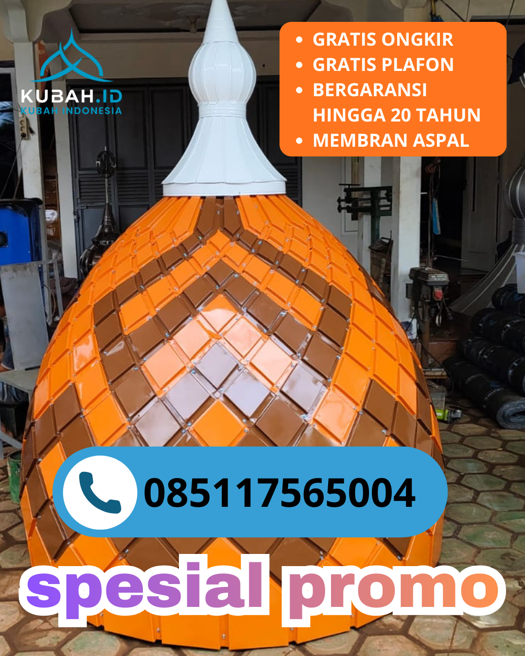 PUSAT KUBAH MASJID GALVALUME MODERN DI KEC. ULEE GLE, KAB. PIDIE JAYA, ACEH (WA: 085117565004)