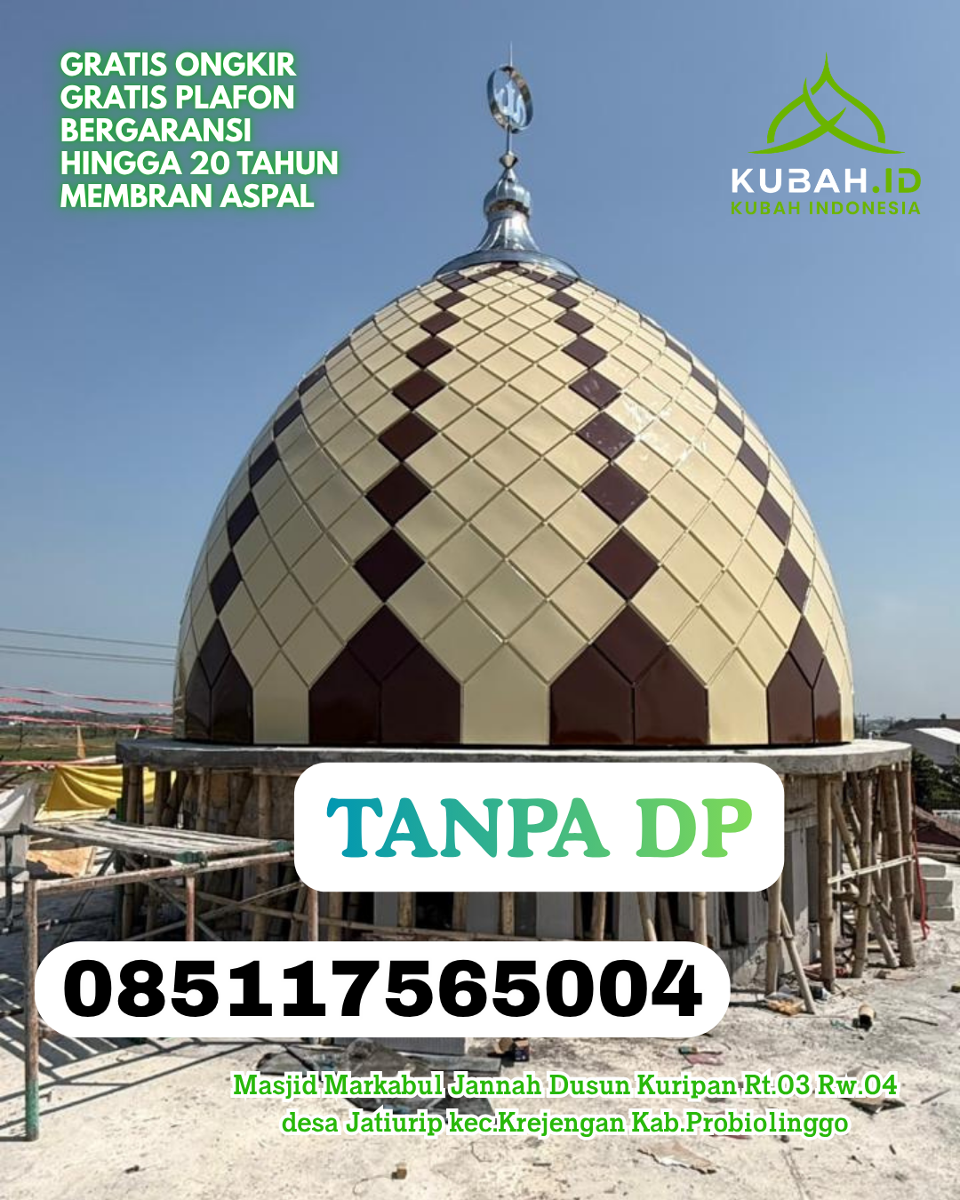 KUBAH ENAMEL BERGARANSI WARNA CERAH KEC. BAREBBO KAB. BONE SULAWESI SELATAN WA 085117565004