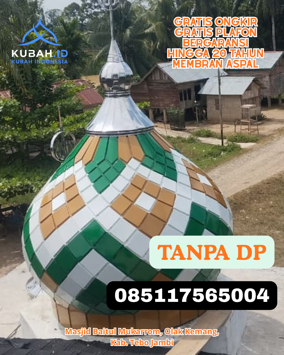 JUAL KUBAH MASJID GALVALUME HARGA TERJANGKAU KEC. PANGKAJENE KAB. PANGKAJENE DAN KEPULAUAN PROV. SULAWESI SELATAN WA 085117565004