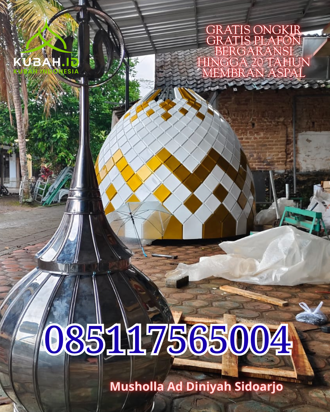 KUBAH MASJID GRC BERKUALITAS BERGARANSI DI LUBUK LINGGAU TIMUR I (WA: 085117565004)
