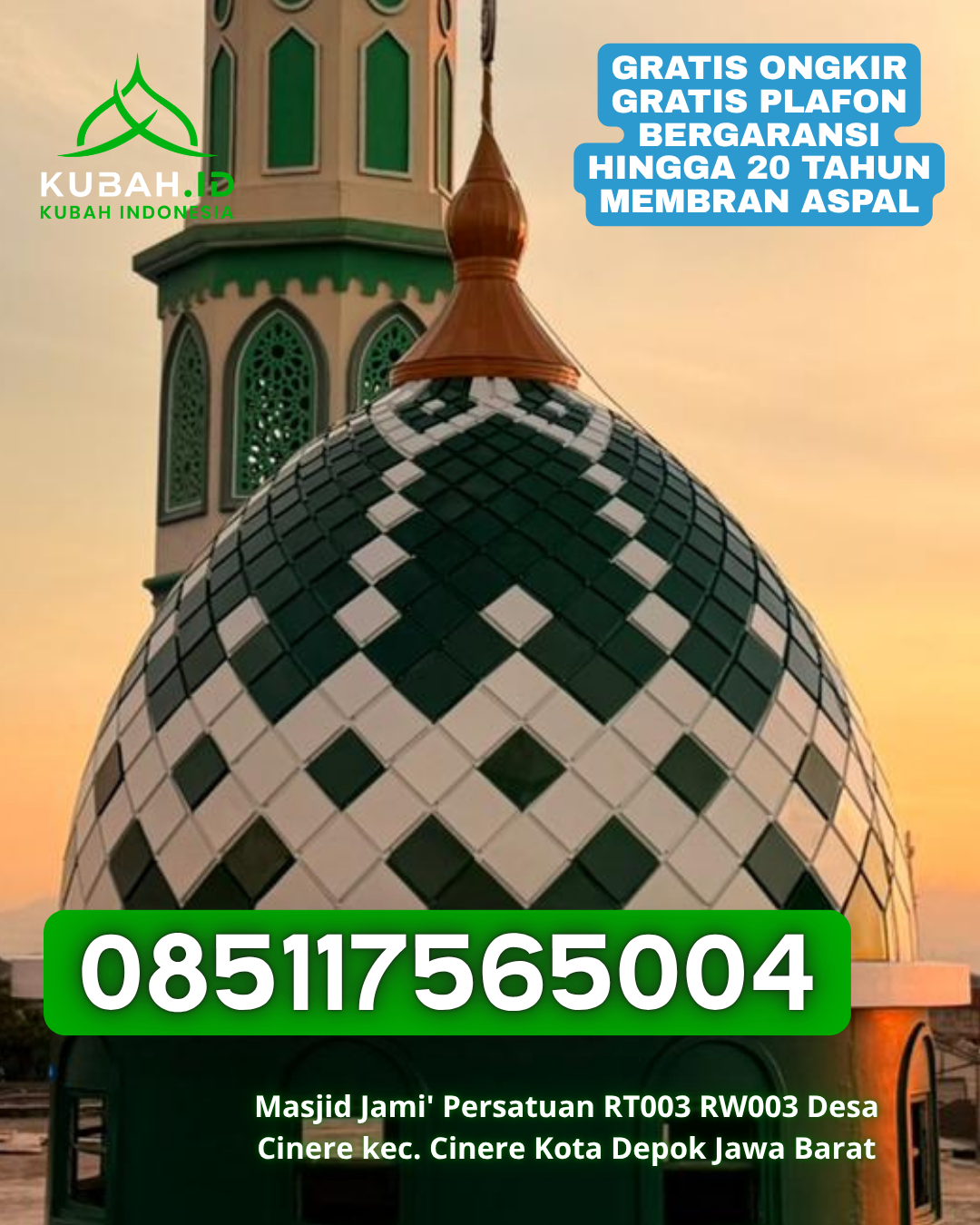 HARGA KUBAH GRC HEMAT BERKUALITAS KEC. TARAKAN TIMUR KOTA TARAKAN KALIMANTAN UTARA WA 085117565004