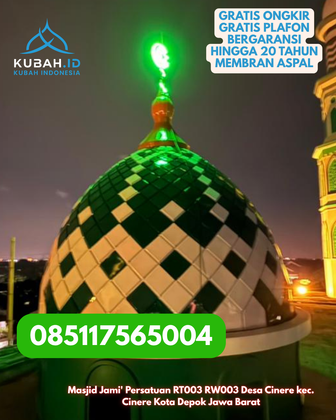KUBAH STAINLESS STEEL MODERN MENGKILAP KEC. SOREANG KOTA PAREPARE SULAWESI SELATAN WA 085117565004