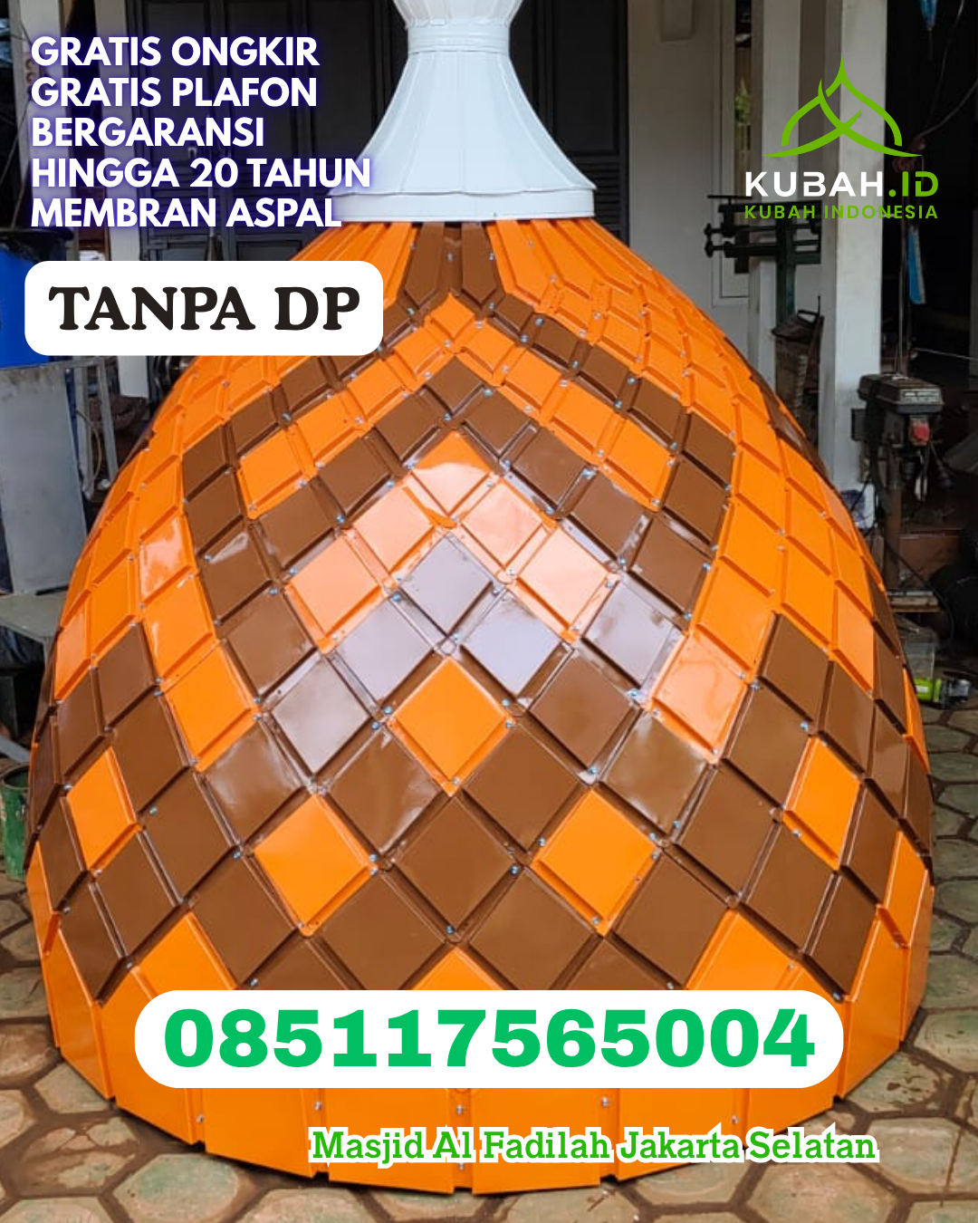 HARGA KUBAH MASJID ENAMEL TERJANGKAU KEC. TINANGKUNG KAB. BANGGAI KEPULAUAN PROV. SULAWESI TENGAH WA 085117565004
