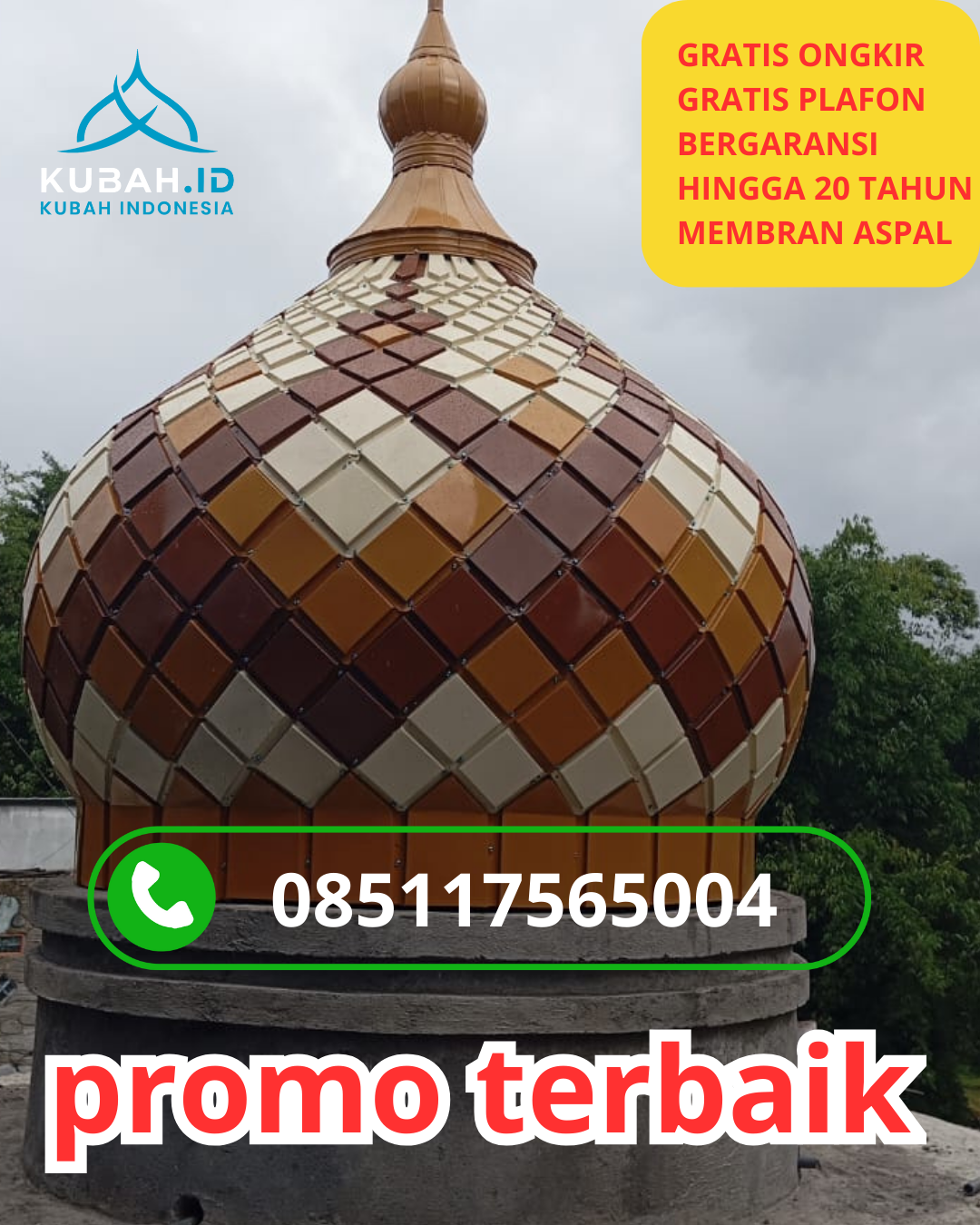 PUSAT KUBAH MASJID GALVALUME BERKUALITAS DI KEC. NGADILUWIH, KAB. KEDIRI, JAWA TIMUR (WA: 085117565004)