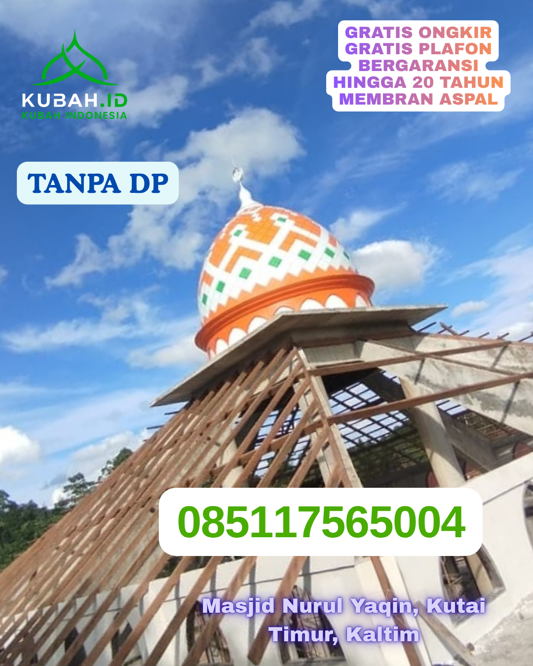 KUBAH MASJID GRC KUAT DAN AWET KEC. CURUG KAB. TANGERANG PROV. BANTEN WA 085117565004