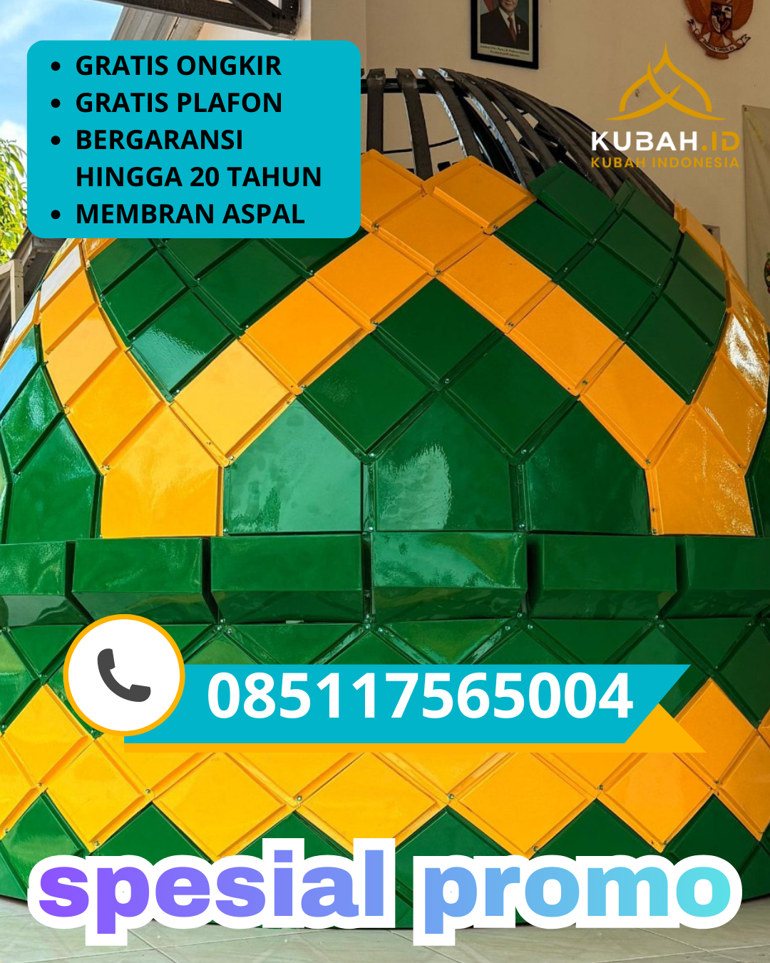 PUSAT KUBAH MASJID GALVALUME BERKUALITAS DI KEC. MARGADANA, KOTA TEGAL, JAWA TENGAH (WA: 085117565004)