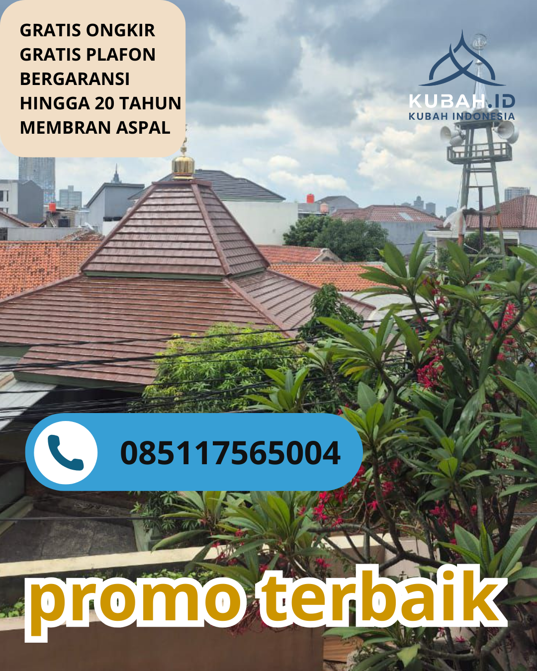 KUBAH MASJID GALVALUME DESAIN ELEGAN DI KEC. GURAH, KAB. KEDIRI, JAWA TIMUR (WA: 085117565004)